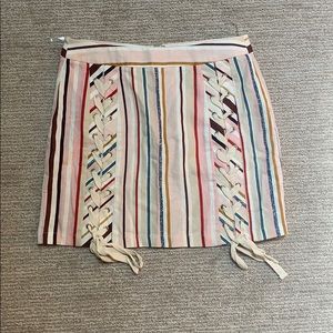 illa illa Colorful Striped Skirt SIZE SMALL